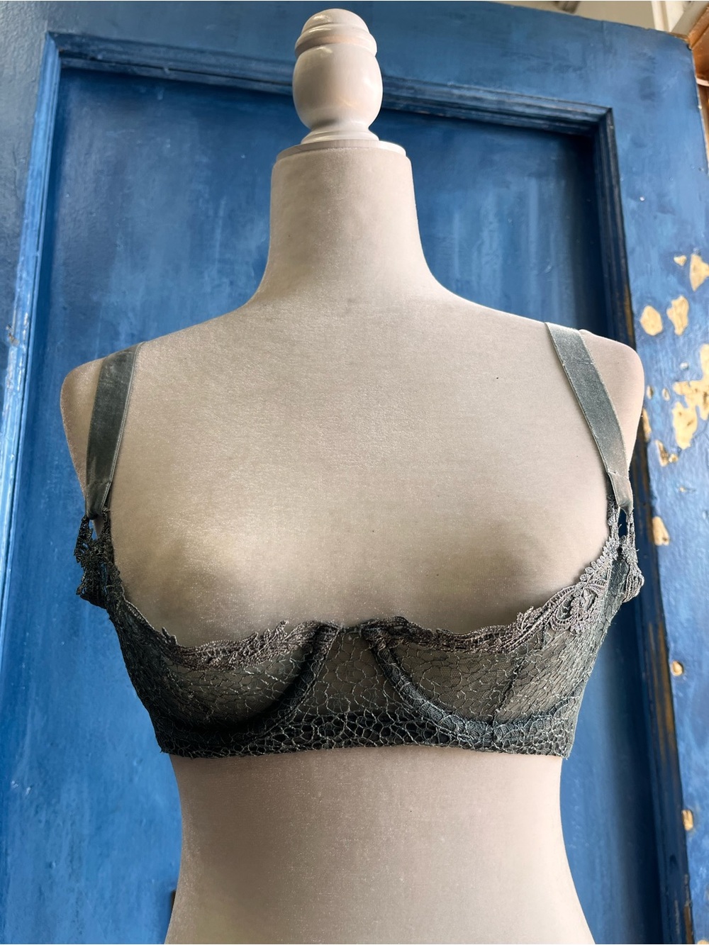 La Perla Olive Green Lace Underwire Bra
